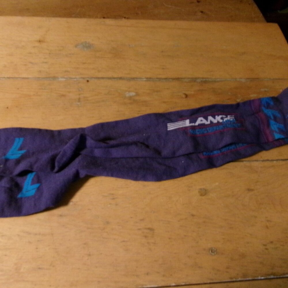 Merino wool Lange ski socks knee high purple